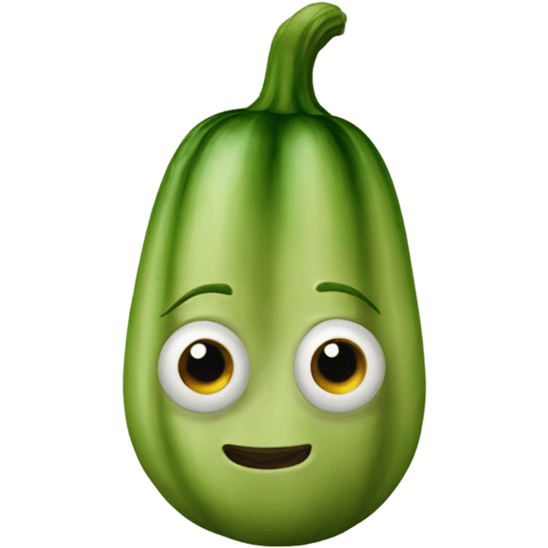 nose-shaped courgette emoji