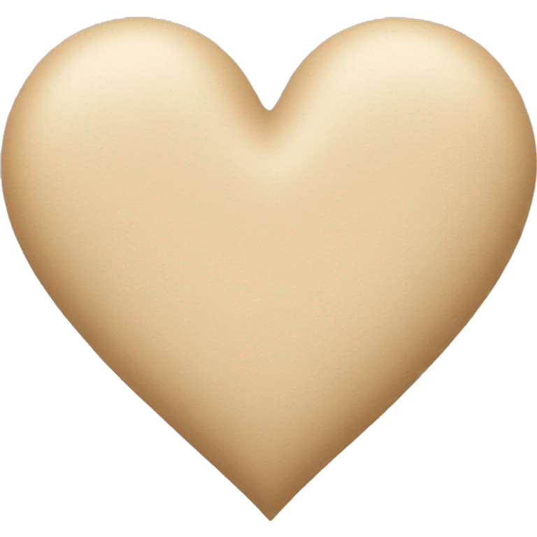 Beige heart emoji