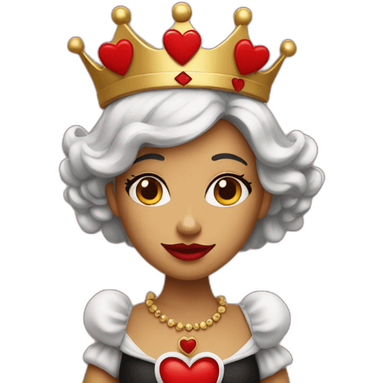 Queen of hearts emoji