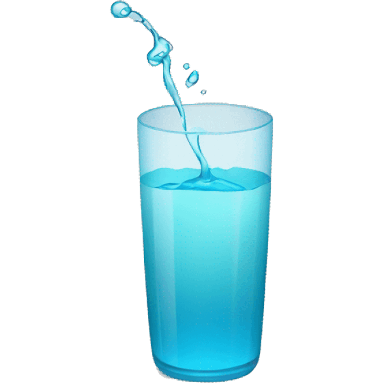 Vaso con agua emoji