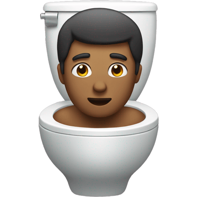 Man coming out of toilet  emoji