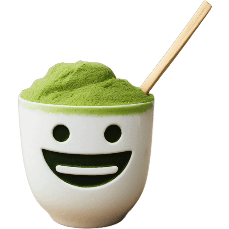 matcha in a handmade cup emoji