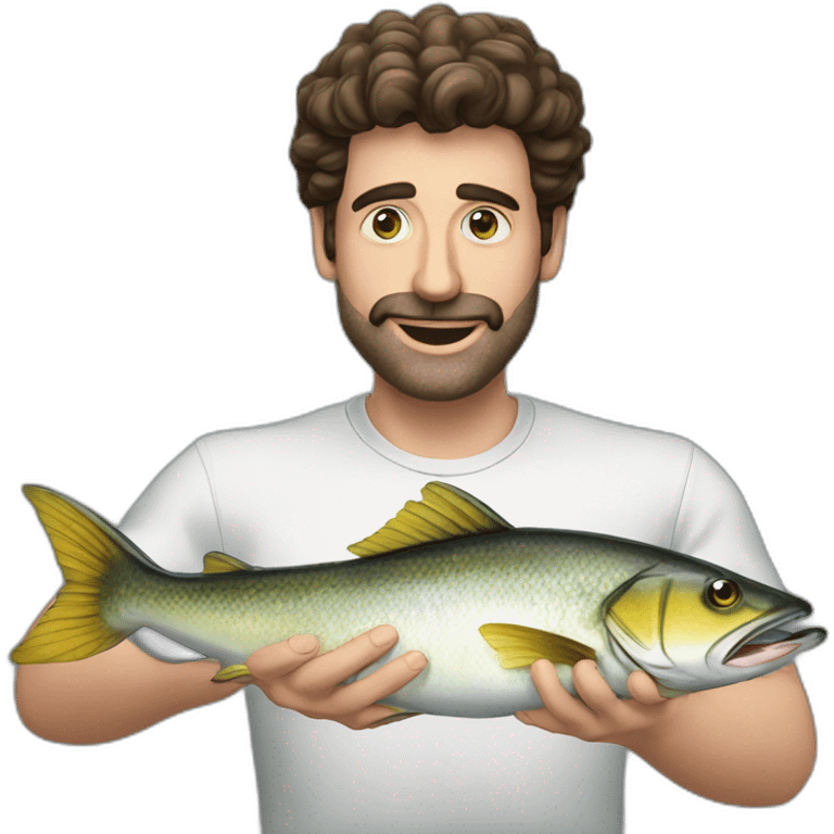 Patrick Sébastien eat Mac fish emoji