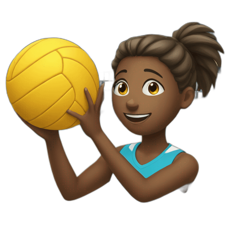 girl playing volleyball emoji