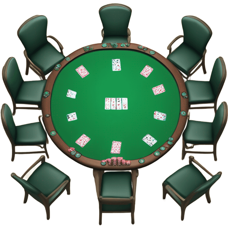 Poker table emoji