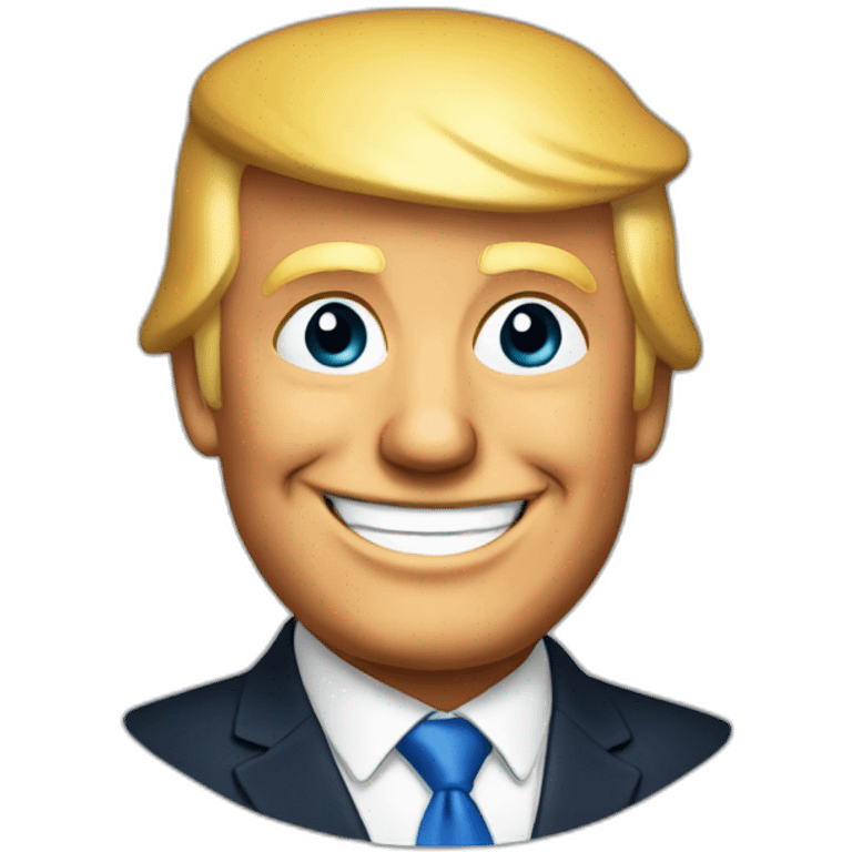 President Trump smiling emoji