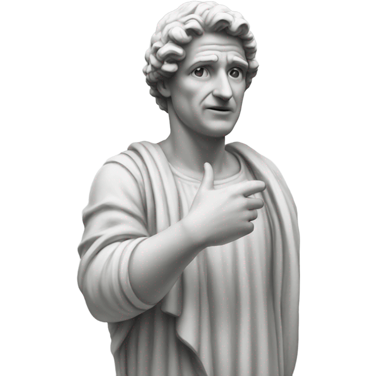 Italian statue speaking  emoji