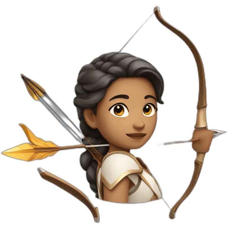 Girl with bow and arrow  emoji