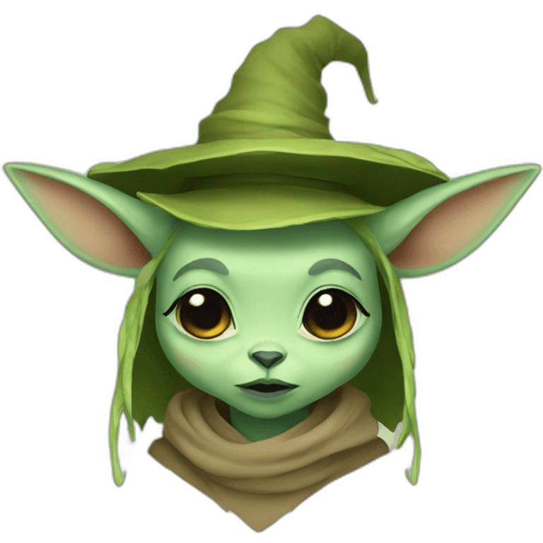 Yoda witch deer emoji