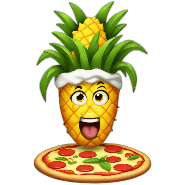 assasin pineapple pizza emoji