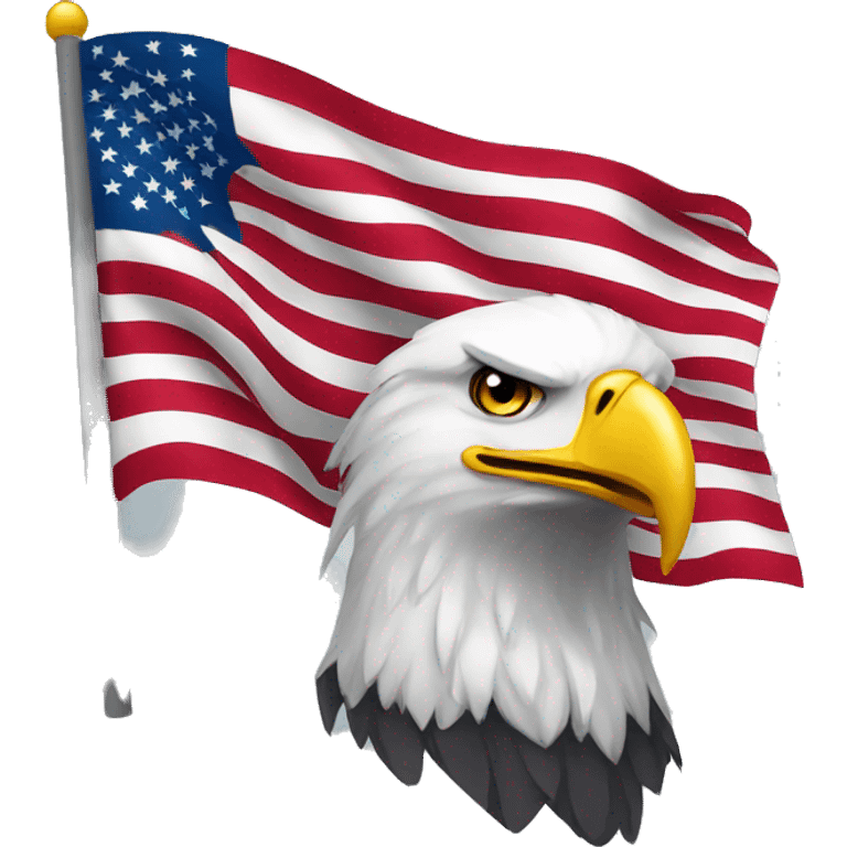 eagle-with-american-flag emoji