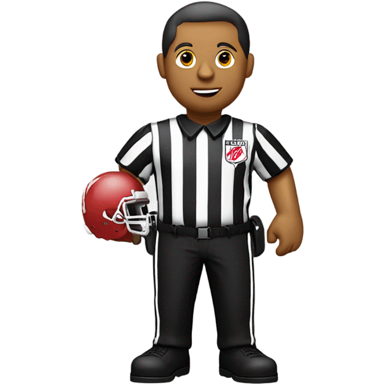 ref in Kansas City chiefs uniform emoji