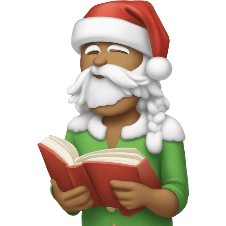 Book about Christmas emoji