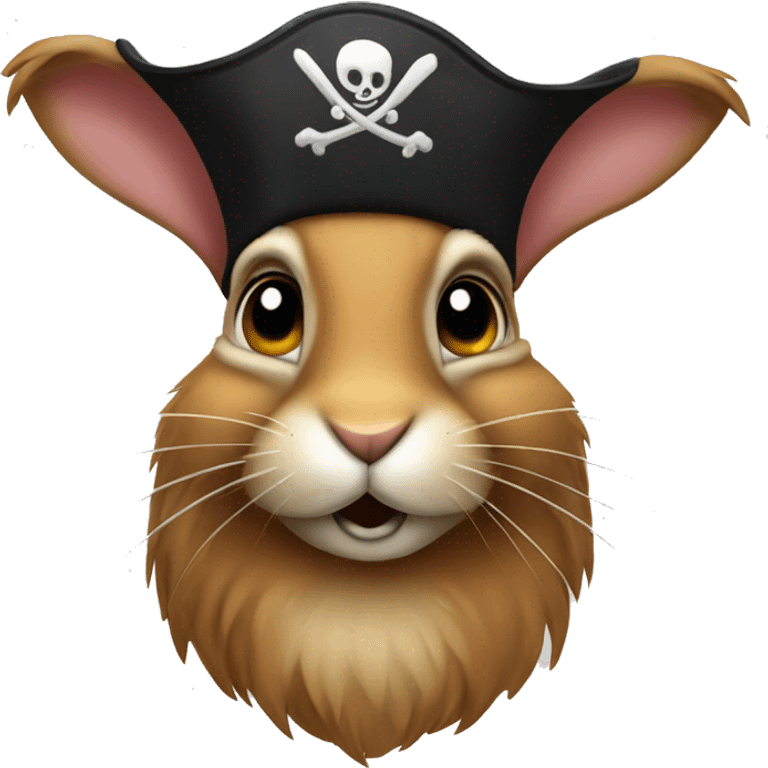 hare with pirate hat emoji