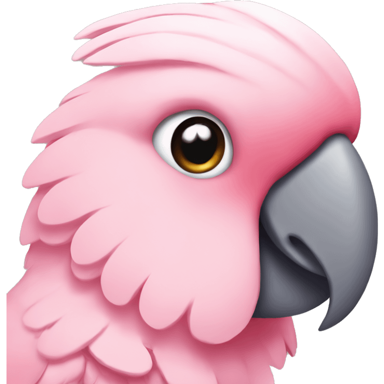 Pink cockatoo bird emoji