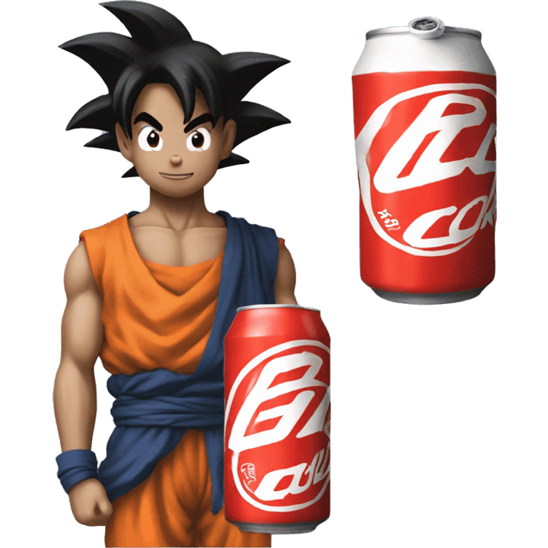 goku drinking coke emoji