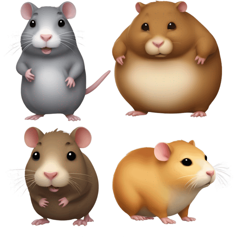 fat rat plus fat hamster plus fat capybara emoji