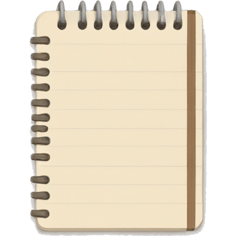 small beige notebook
 emoji