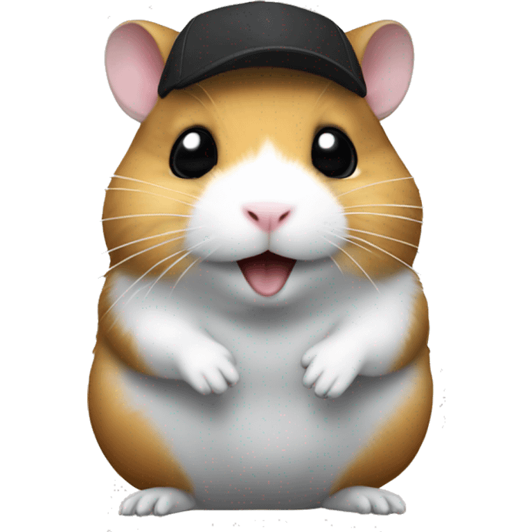 Hamster on Mitsubishi lancer black  emoji