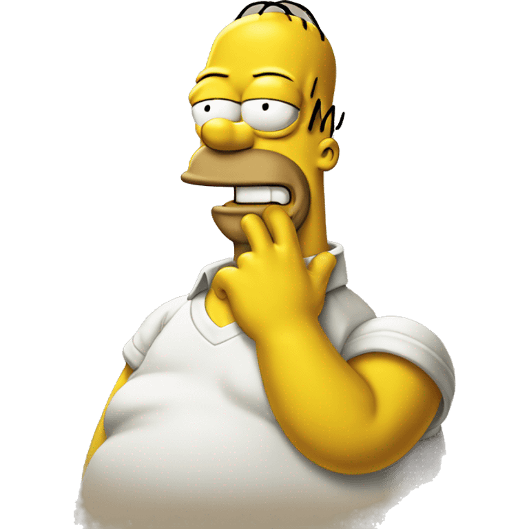 Homer Simpson sur un chat emoji