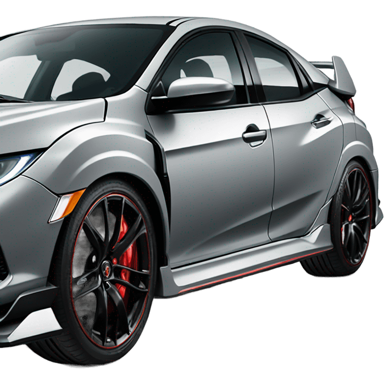 Grey Honda civic type r  emoji