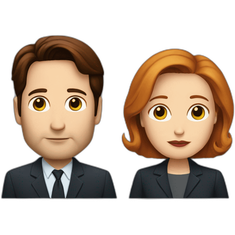 Mulder and Scully emoji