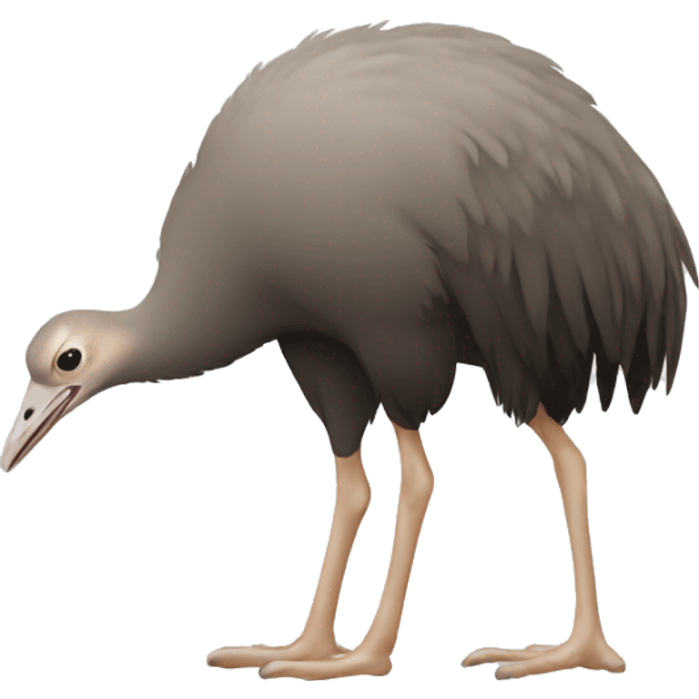 ostrich with head in sand emoji