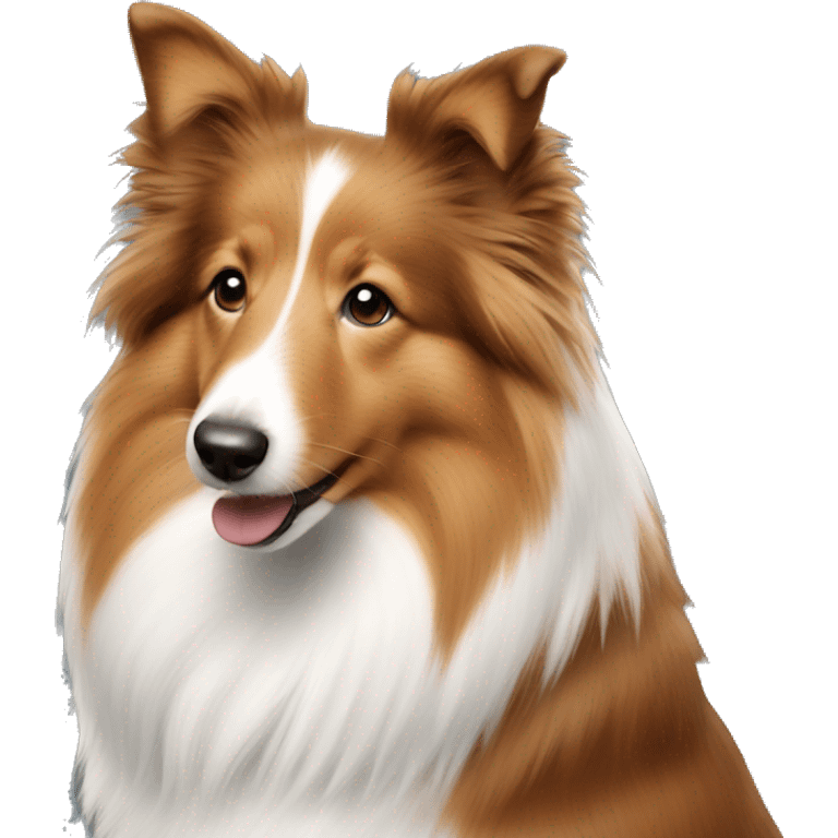 sheltie red coloured emoji