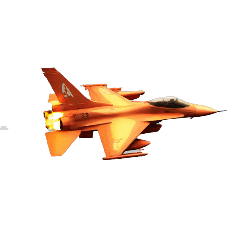 fire f16 jet emoji