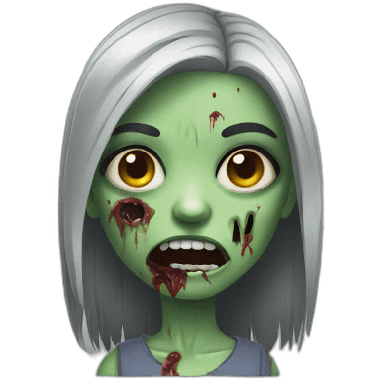 Zombie girl emoji