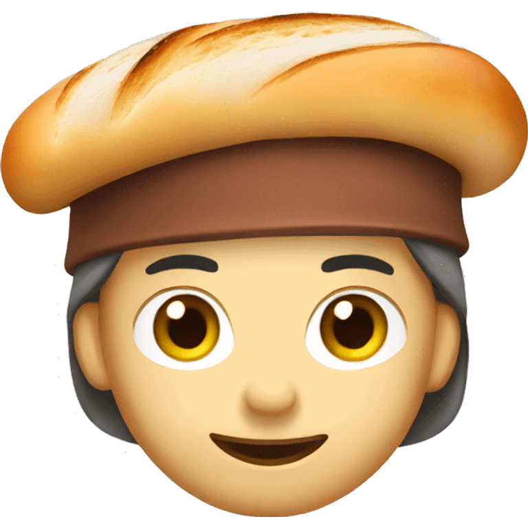 baguette with beret emoji