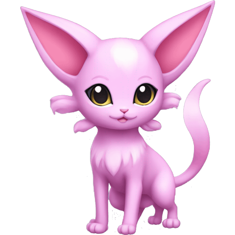 Kawaii Chibi Mew-Espeon-Pokémon full body emoji