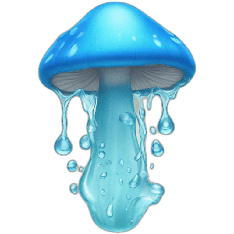 Water spewing from mushroom tips emoji