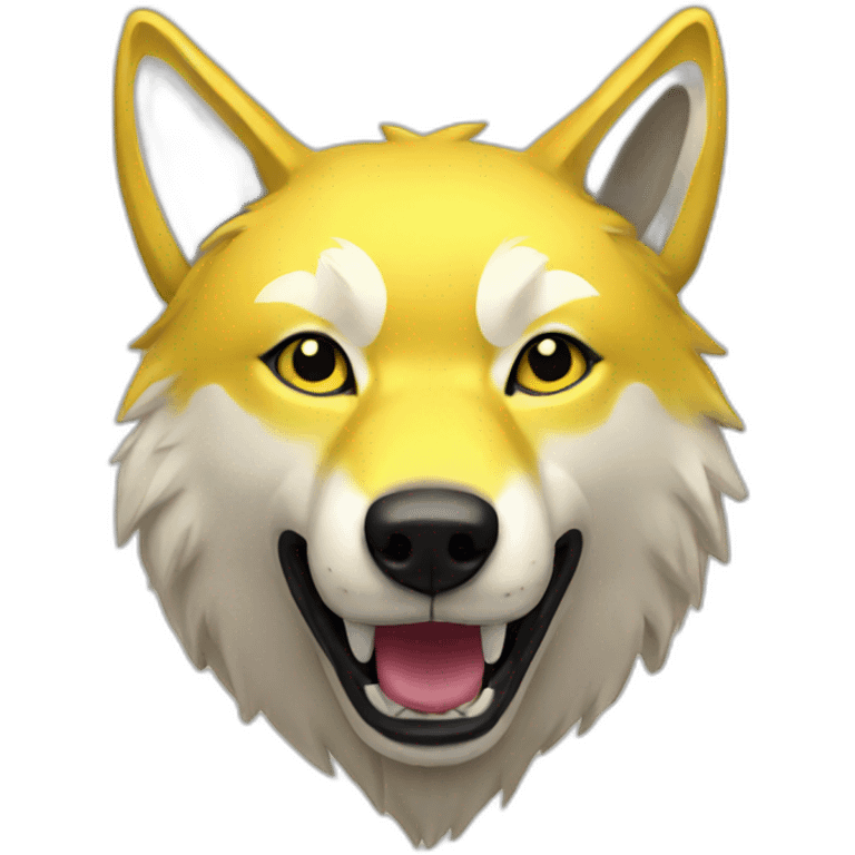 yellow wolf emoji