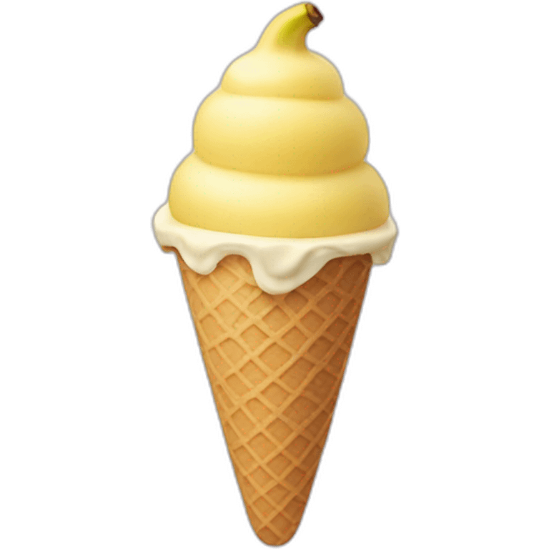 banana ice cream emoji