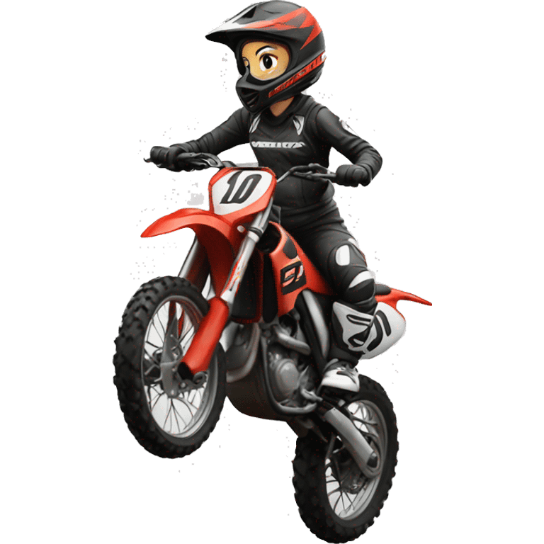 motocross women emoji