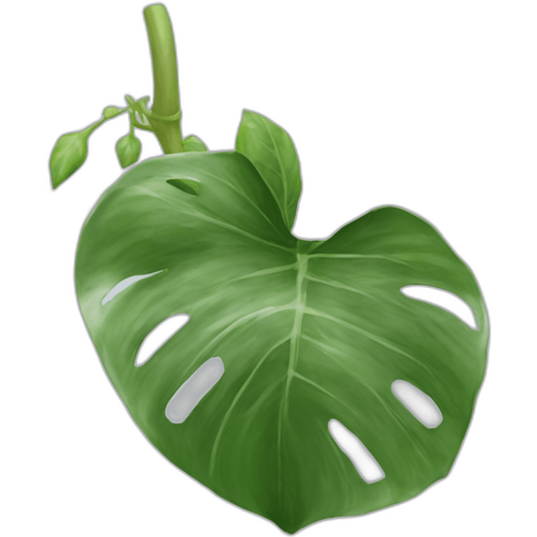 Feuille de Pothos argenté emoji