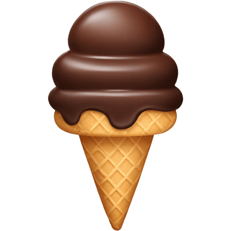 Chocolate Ice cream emoji