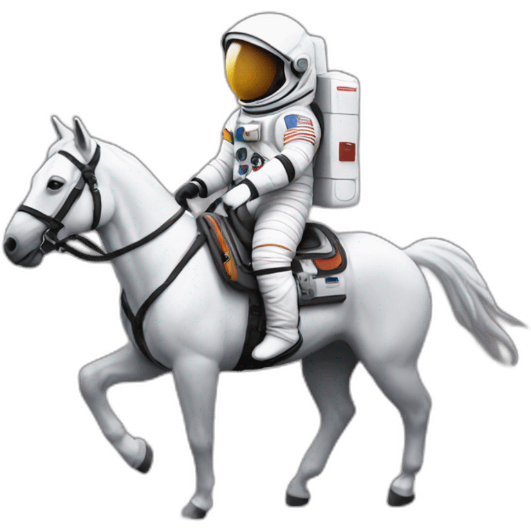 astronaut on a horse emoji