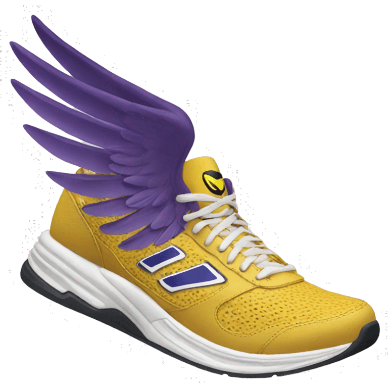 Winged track shoe emoji