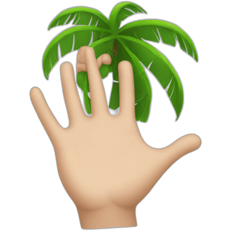 Palm on your hand emoji