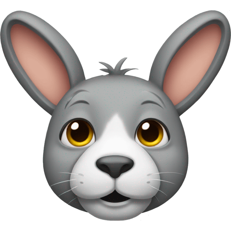 rabbit face with donkey body emoji