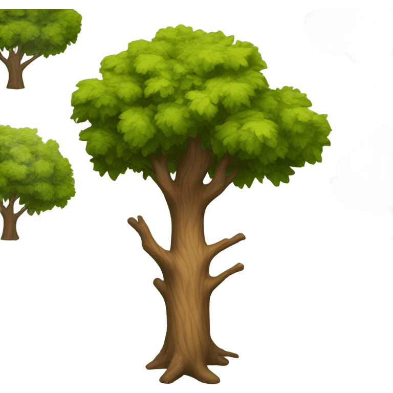 Realistic, looking oak tree emoji