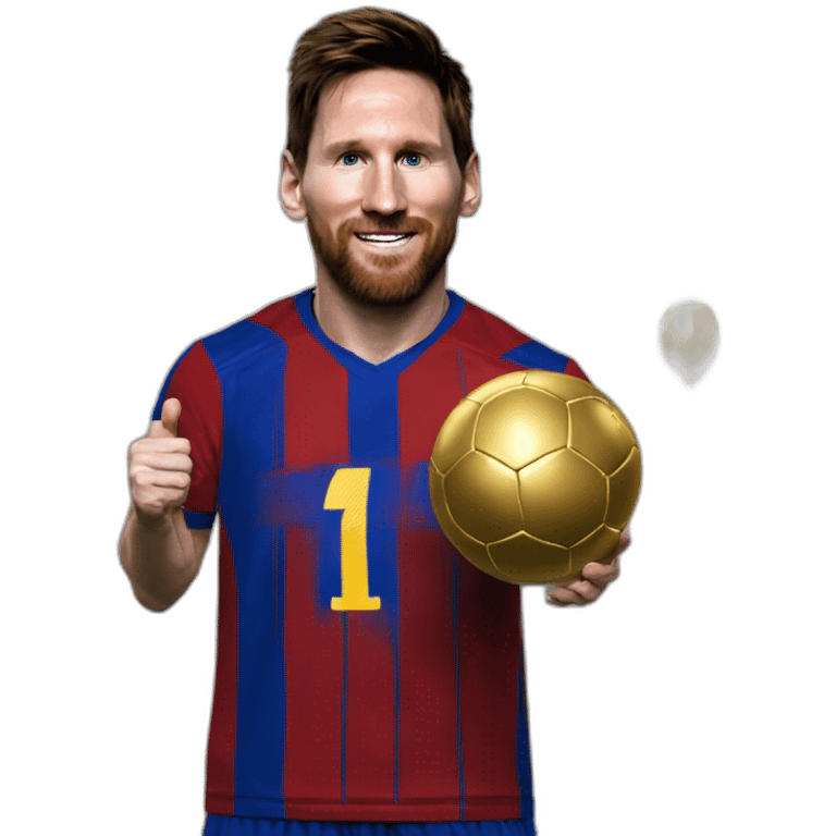 Messi 8 ballons d'or emoji