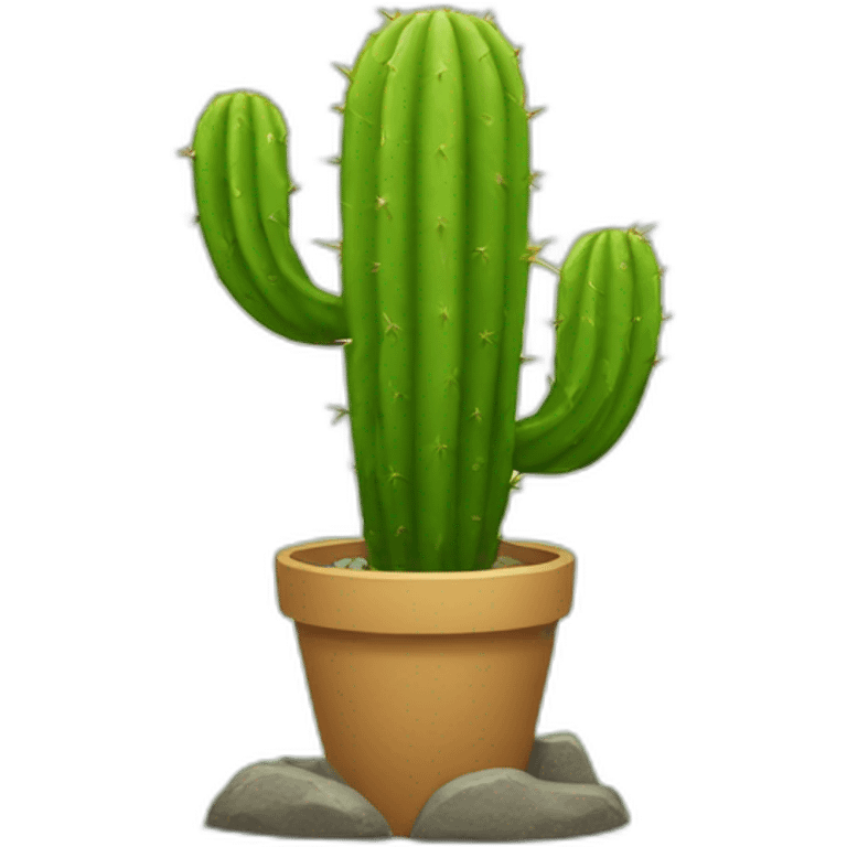 Cactus qui surf emoji