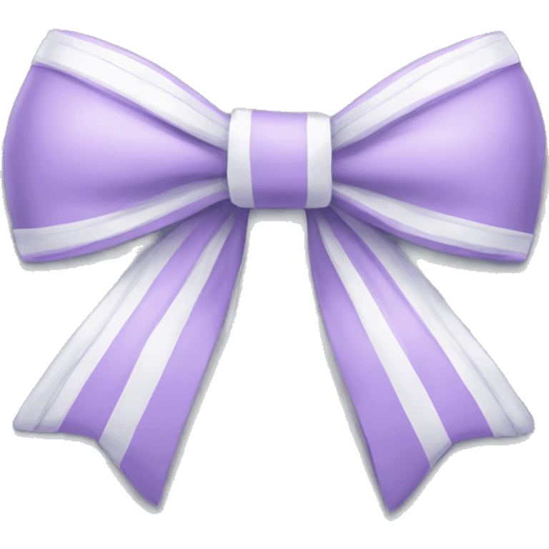 Lilac bow with white details emoji