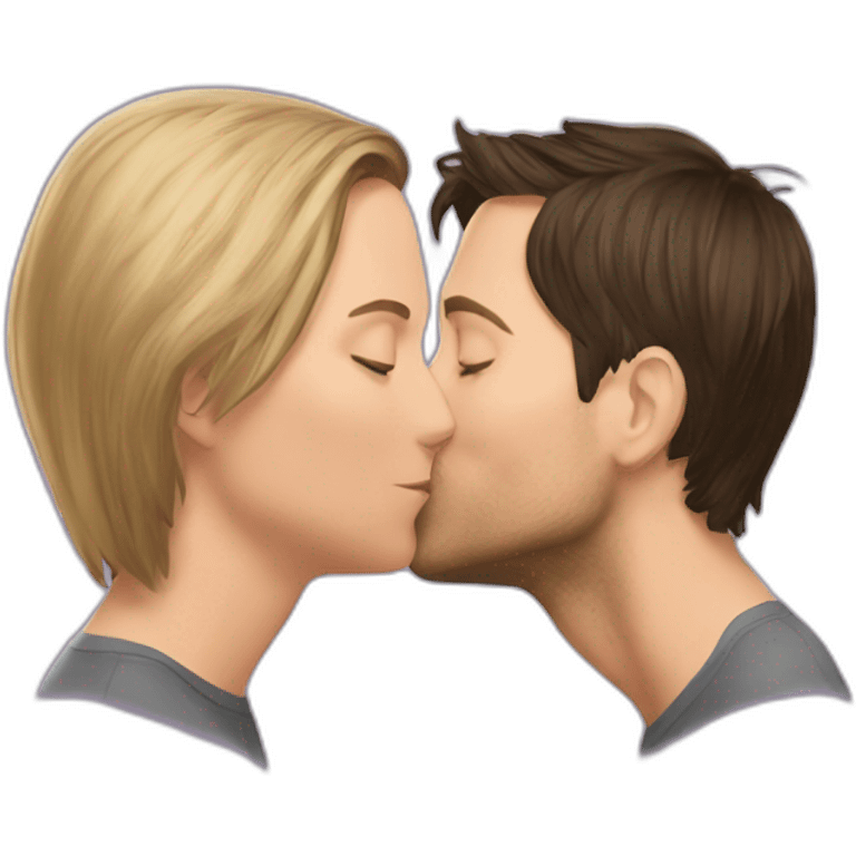 Tobey maguire kissing Tobey maguire emoji