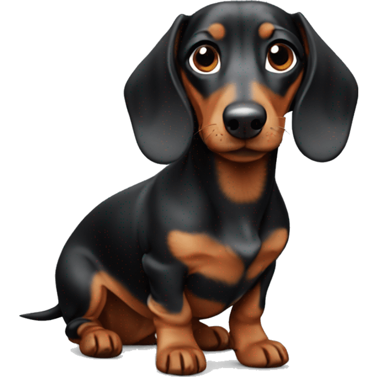 cute dachshund dog emoji