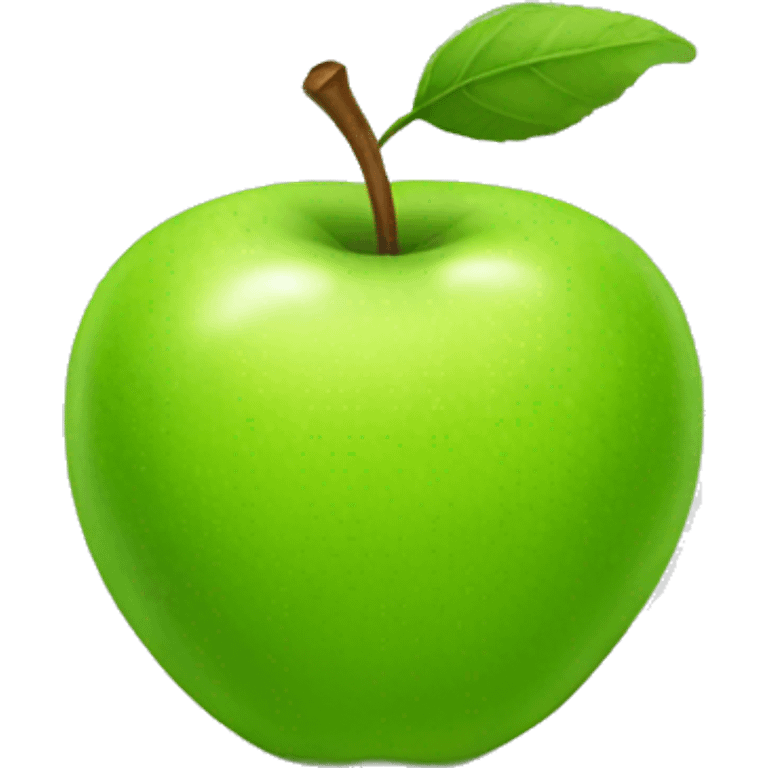 green apple emoji