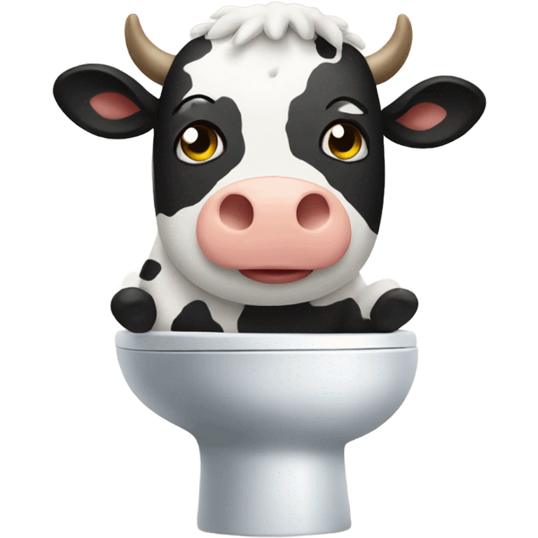 cow on toilet  emoji